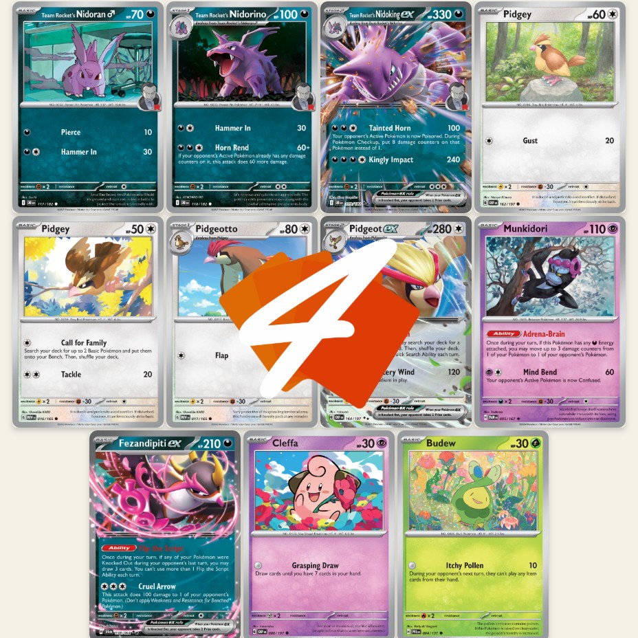 Nidoking ex Is The Strongest Poison Attacker!
