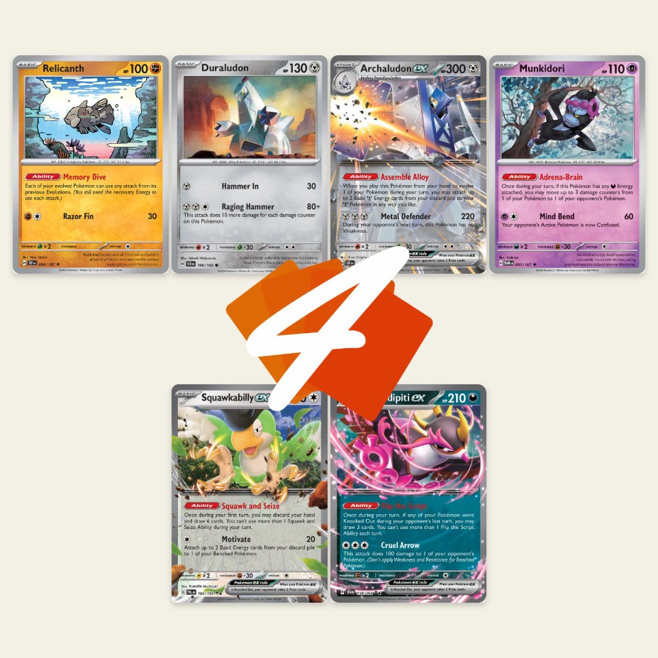 1st Place Archaludon ex Deck With Team Rocket's Bomb! Destined Rivals (Pokemon TCG)